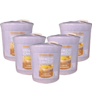 YANKee CANDLe 香氛蠟燭, 檸檬薰衣草, 49g, 5個
