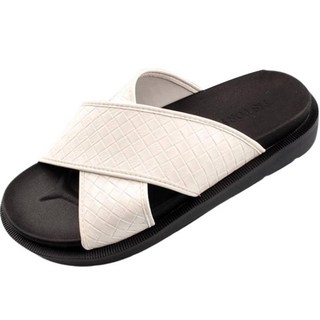 RETROMOOD 男款韓國製造雙層氣墊蛇皮拖鞋 I-248, 260, 白色