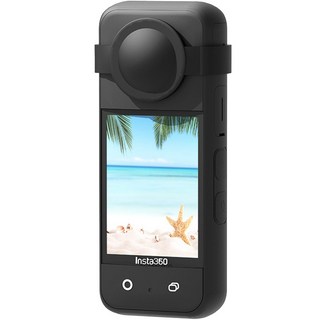 SPACE SHIELD Insta360 X3適用矽膠保護套 黑色, 單品, 1個
