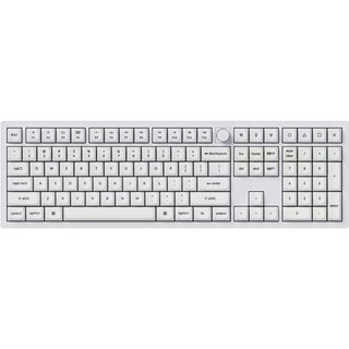 Keychron Q6 Knob Frame RGB 熱插拔有線標準型鍵盤, White, Q6 P1, 紅軸