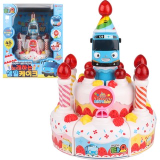 BUNNYLAND 兒童小巴士Tayo唱歌生日蛋糕, 1個, 混合色