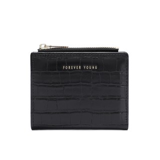 LegendC 摩登簡約鱷魚紋短夾