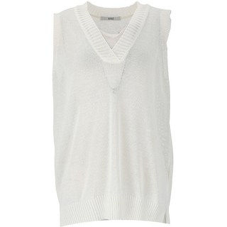 VISIT IN NEW YORK V領寬鬆版型針織背心 VY5VK71