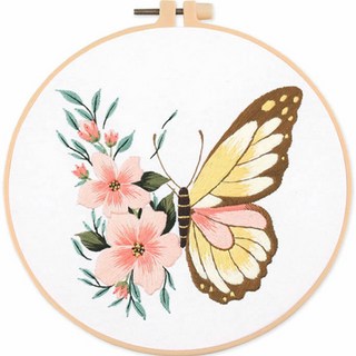 全能活力蝴蝶DIY十字繡套裝, B, 1組