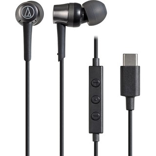 audio-technica 鐵三角 USB C Type 高品質入耳式耳機, 黑色, ATH-CKD3C