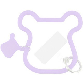 Onenough 小熊智慧貼片手腕帶手機指環, 紫色, 1個