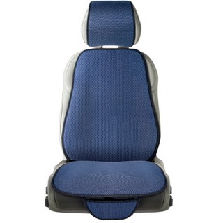 C99 아마섬유 린넨소재 시원함 통풍 카시트 세트, 네이비, 1세트