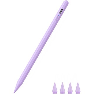 JROAD iPad觸控筆 + 4入筆尖組, 1套, 紫色