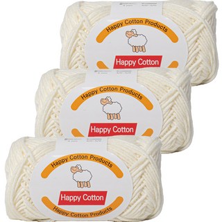 Yarna Happy Cotton 編織線 45g, 702, 3個