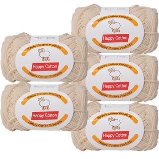 Yarna Happy Cotton 編織線 45g, 704, 5個