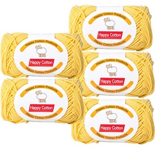 Yarna Happy Cotton 編織線 45g, 771, 5個