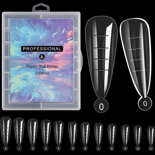 듀얼 네일연장 폼 팁 120p 세트 H타입, 투명, 1개