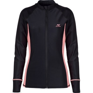 쿠기어드벤쳐 여성용 비치웨어 집업 래쉬가드 핑크 KF-Q9501