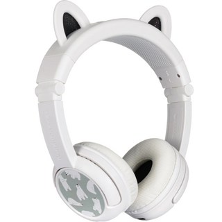 온앤오프 아동용 버디폰 청력보호 무선 블루투스 헤드셋 PlayEars Plus 베어, 화이트