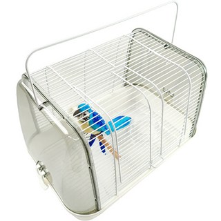 PETZONE 鸚鵡小動物大型移動籠, 1個, Gray