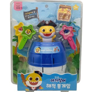 pinkfong 碰碰狐 鯊魚寶寶海盜桶, 混色, 1個