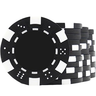 Hooni.com 國際標準競賽用 鮮豔彩色籌碼 500片, 1個, 黑色