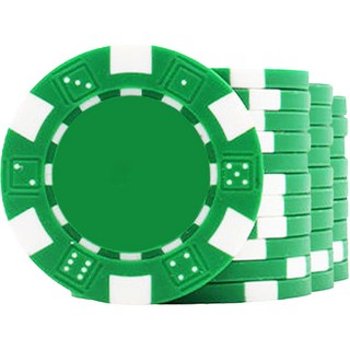 Hooni.com 國際規格比賽用鮮明彩色籌碼 500p, 1個, 綠色