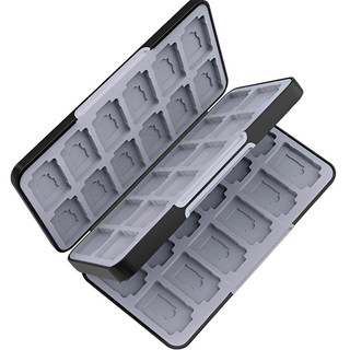 HOHOO Nintendo Switch OLED 遊戲卡盒 AK 碳黑色 48格, 單一商品, 1個