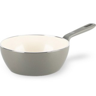 GREEN PAN 電磁爐 Memphis 陶瓷塗層單柄主廚鍋 石英灰, 20cm, 1個