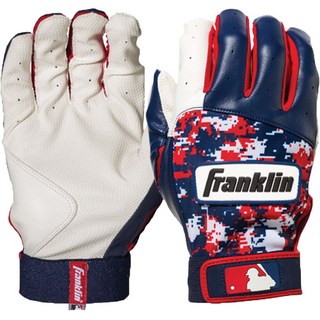Franklin DIGITEK 雙手穿戴打擊手套組 21062, 白色 + 海軍藍