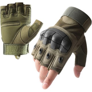 River Fox 軍風機車騎士戰術手套, 軍綠色