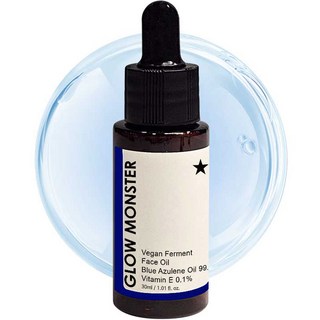 GLOW MONSTER Vegan發酵藍甘菊臉部精油 99.9%, 30ml, 1瓶