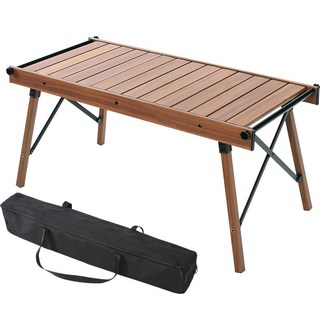 camp village Woody IGT露營桌+收納袋組, 橡木(桌子）