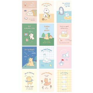 Monolike Story Town Afternoon Ver 1 明信片12款組, 混色, 1盒