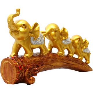 客廳大象喬遷禮物大象金色裝飾, 混合顏色