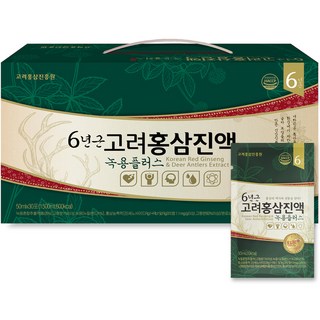 KOREA PREMIUM REDJINSENG 6年根高麗紅參萃取鹿茸液, 50ml, 30包, 1盒