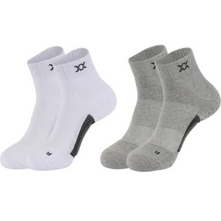 REXY 아이언 밸런스 앵클 단목 양말 2족, 믹스팩, 1세트