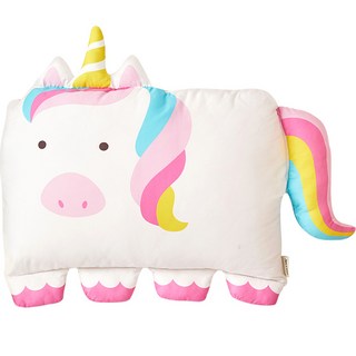 밀로앤개비 애착 동물베개 커버+매쉬베개솜, 밀키(유니콘)