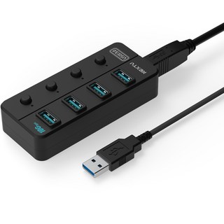 NextU USB3.2 GEN2 4連接埠無電源USB集線器 獨立電源按鈕 NEXT-813U3NP-10G, 混合顏色