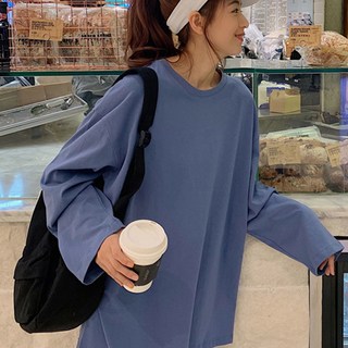 Elsso 女款寬鬆基本長袖T恤