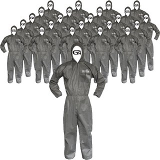 Guardman PP連身工作服, 灰色, 24個