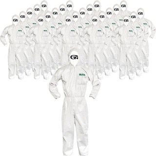 Guardman PP連身工作服, 白色, 24個