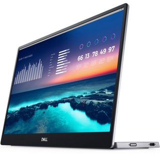 DELL Technologies 戴爾 FHD 便攜式可攜式 IPS 折疊支架螢幕, 35.6cm, P1424H