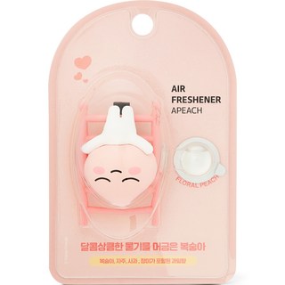 KAKAO FRIENDS 梯子Apeach汽車芳香劑, 花香蜜桃, 1個