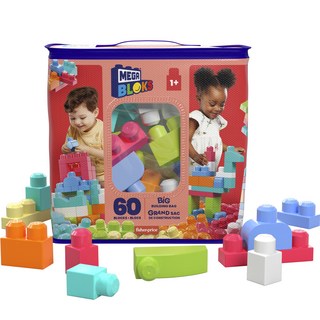 메가블럭 빅 빌딩 백 블록 60p, 핑크, 1세트