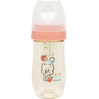 BOBDOG PPSU Bebe Chok Chok 奶瓶 無奶嘴 270ml, 珊瑚粉, 1個