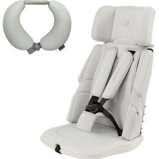 DAIICHI Easy Carry 2攜帶式汽車座椅+頸枕組, 象牙白