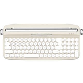 엑토 레트로2 블루투스 멀티페어링 풀배열 유무선겸용 일반형 키보드, 샌드 베이지, B309