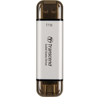 Transcend 創見 ESD310 超小型外接SSD, 1TB, 銀色