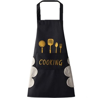 DND 방수 수건 앞치마, 블랙, 1개