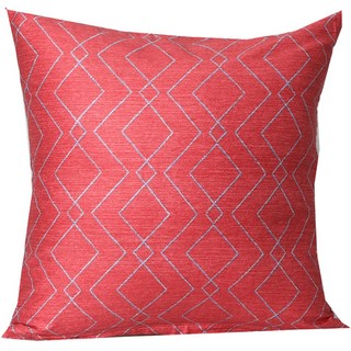 ECONY HOUSE 幾何圖案抱枕 含枕芯, 粉紅色