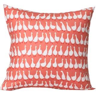 ECONY HOUSE 鵝絨抱枕 含枕芯, 粉紅色