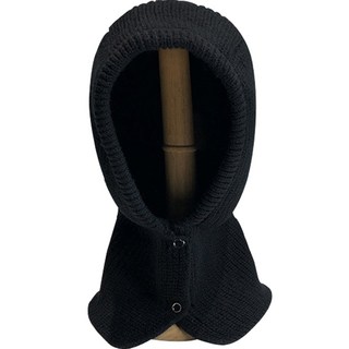 AFECTO 戶外用按扣巴拉克拉法帽, 黑色