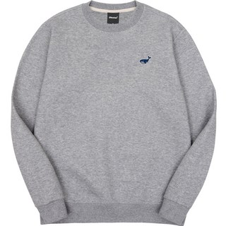 okstar 男女通用 迷你鯨魚刺繡 特殊雙面圓領衛衣 3SSP016