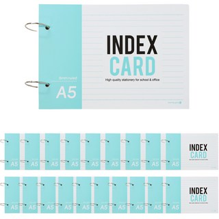 morning glory 資訊卡 A5 75張, 20個, 混合顏色